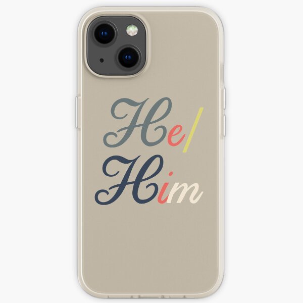 He/Him pronouns iPhone Soft Case
