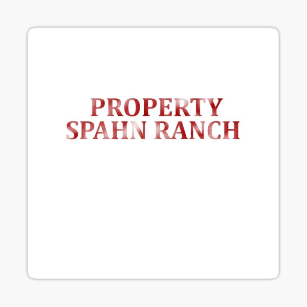 Spahn Ranch,Charles Manson,Charlie Manson,Manson Family Sticker