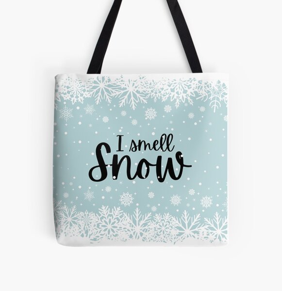 I Smell Snow All Over Print Tote Bag