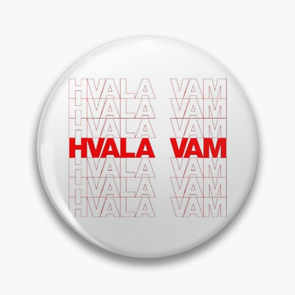 Item preview, Classic Thank You Repeating Pattern - Slovenian (HVALA VAM) designed and sold by jdotrdot712.