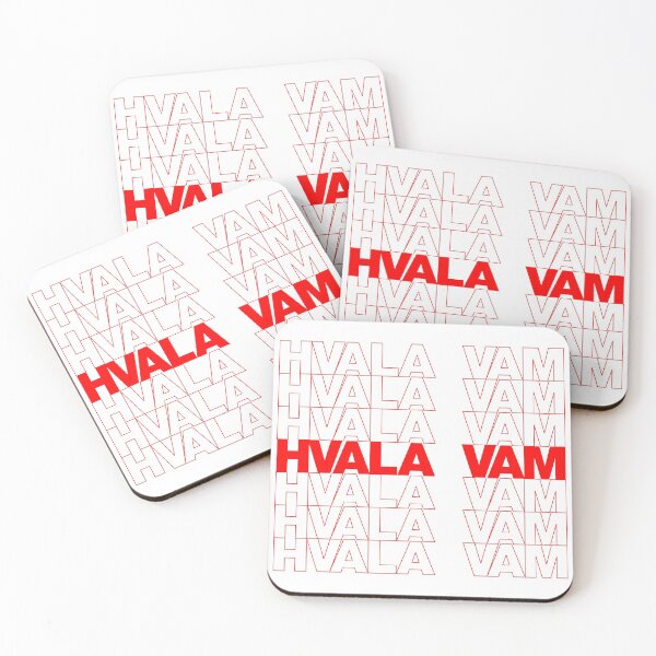 Item preview, Classic Thank You Repeating Pattern - Slovenian (HVALA VAM) designed and sold by jdotrdot712.