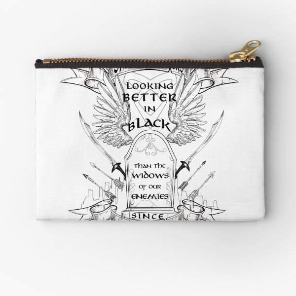 Better in Black Zipper Pouch