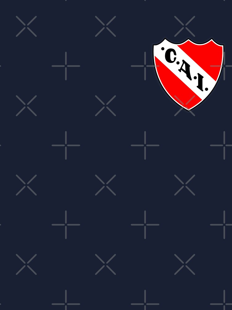 Club Atletico Independiente Flag in Squire Shape Isolated with