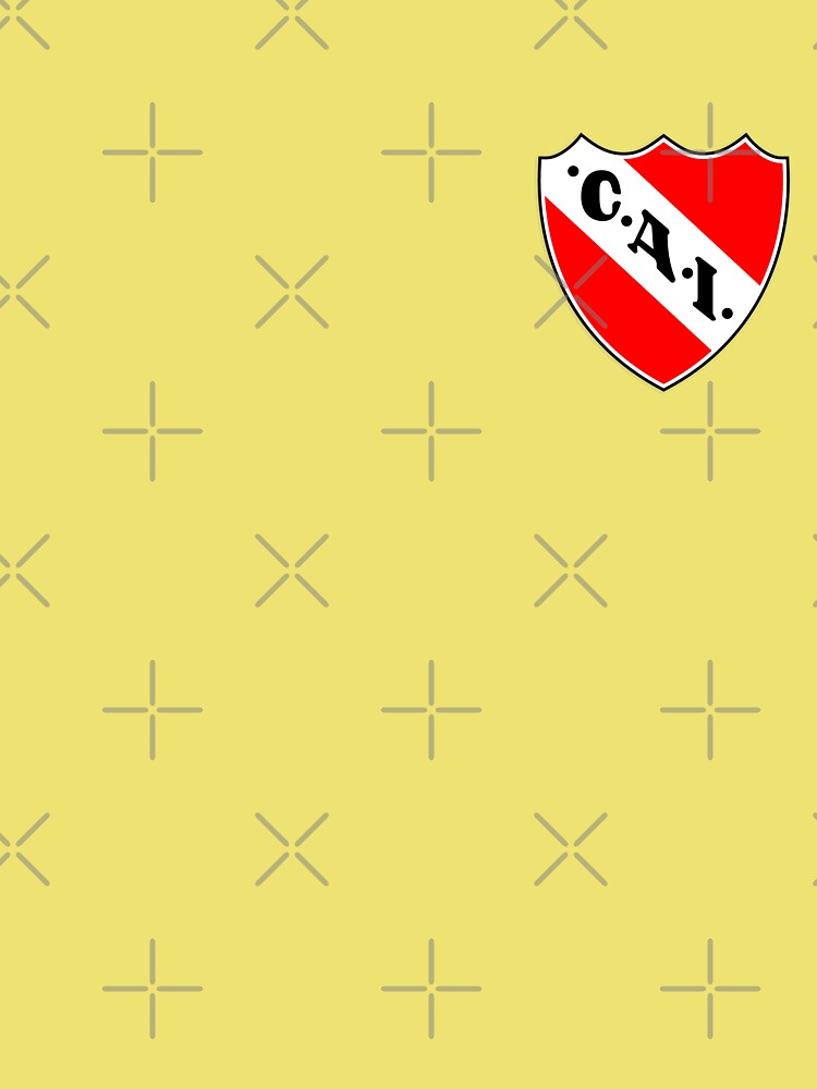 Club Atletico Independiente Flag in Squire Shape Isolated with