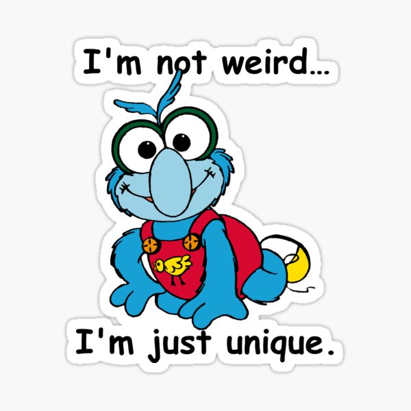Muppet Babies - Gonzo 02 - I'm Not Weird... Sticker
