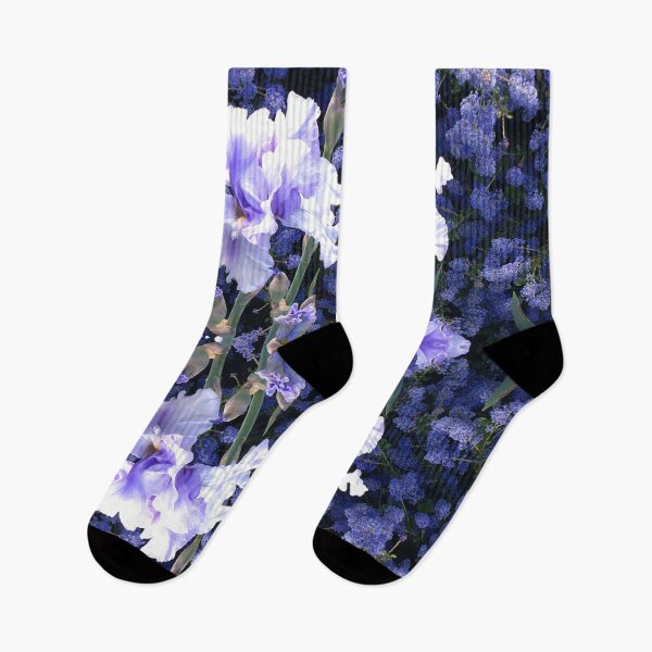 Item preview, An Intelligence of Irises, Indigo Dreaming - Botanical Divine in Deep Blue-Mauve designed and sold by RoseAromas.
