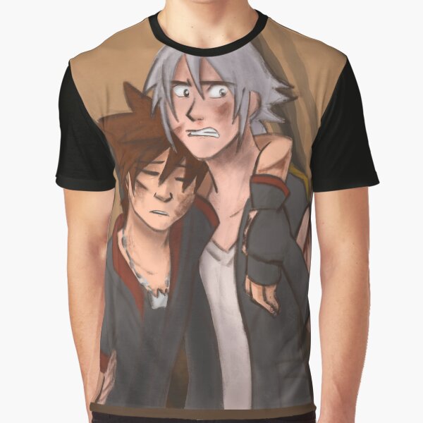 Vista previa del artículo con la obra «Sora y Riku: OBTENGA AYUDA», diseñado y vendido por imaginativeink.