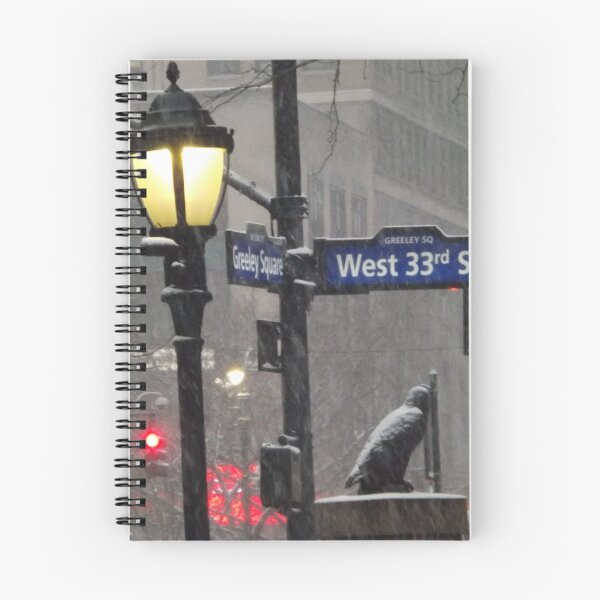Item preview, Greeley Square on a Snowy Day, New York City designed and sold by lenspiro.