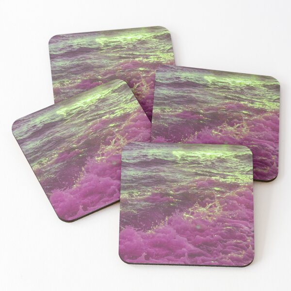 Item preview, Pink Ocean Seawaves, Calming Ocean Waves at Sunset designed and sold by MrGiftee.