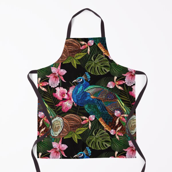 Item preview, Peacocks and orchid flowers designed and sold by matrioshka.