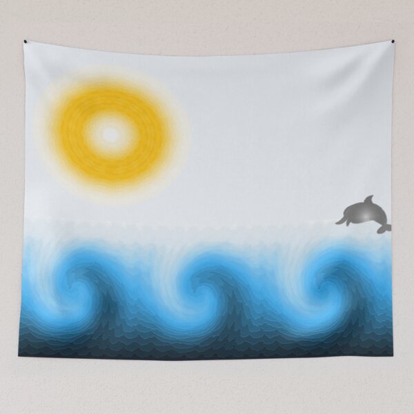 Item preview, Dolphin Leaping in the Waves designed and sold by AMGImpressions.