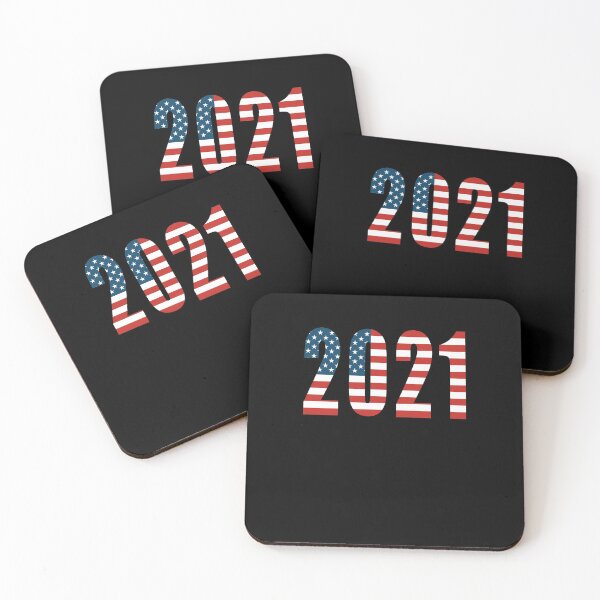 Item preview, 2021 Happy New Year American Flag Numbers designed and sold by Spaceshipsells.