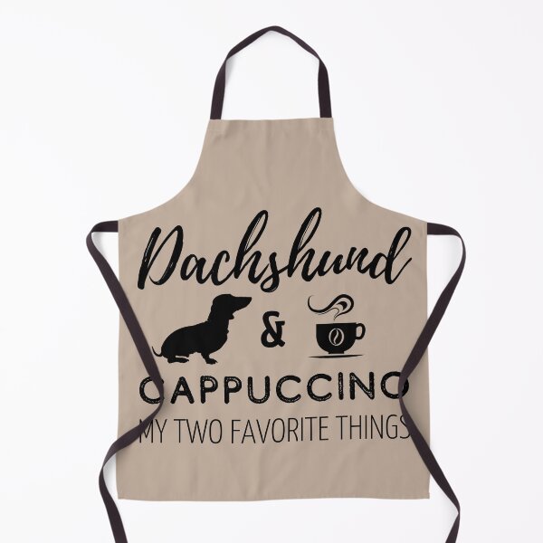 Item preview, Dachshund & Cappuccino Print designed and sold by TheDachshund.