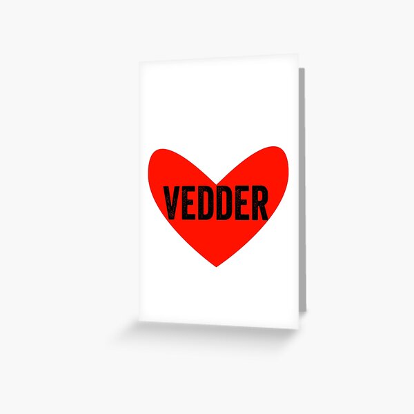 Heart Vedder Greeting Card