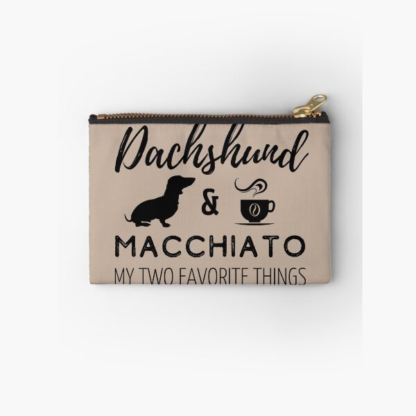 Item preview, Dachshund & Macchiato Print designed and sold by TheDachshund.