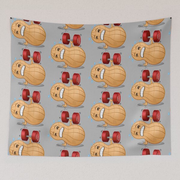 Item preview, Workout Peanut at the Gym designed and sold by RitaLaiArt.