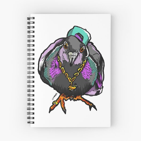 Item preview, Homie Pigeon (Colorful 90's) RedBubbleArtParty designed and sold by sketchNkustom.
