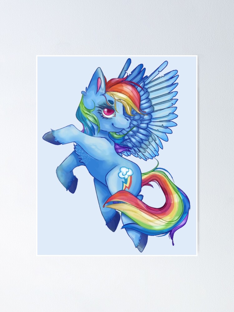 Rainbow Dash (My Little Pony) Poster for Sale by pidgeon-scones