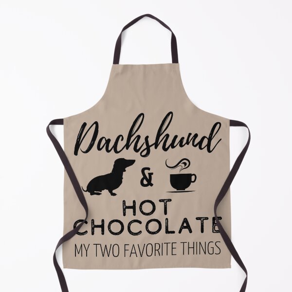 Item preview, Dachshund & Hot Chocolate Print designed and sold by TheDachshund.