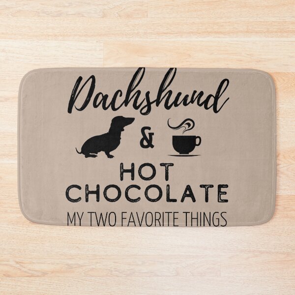 Item preview, Dachshund & Hot Chocolate Print designed and sold by TheDachshund.
