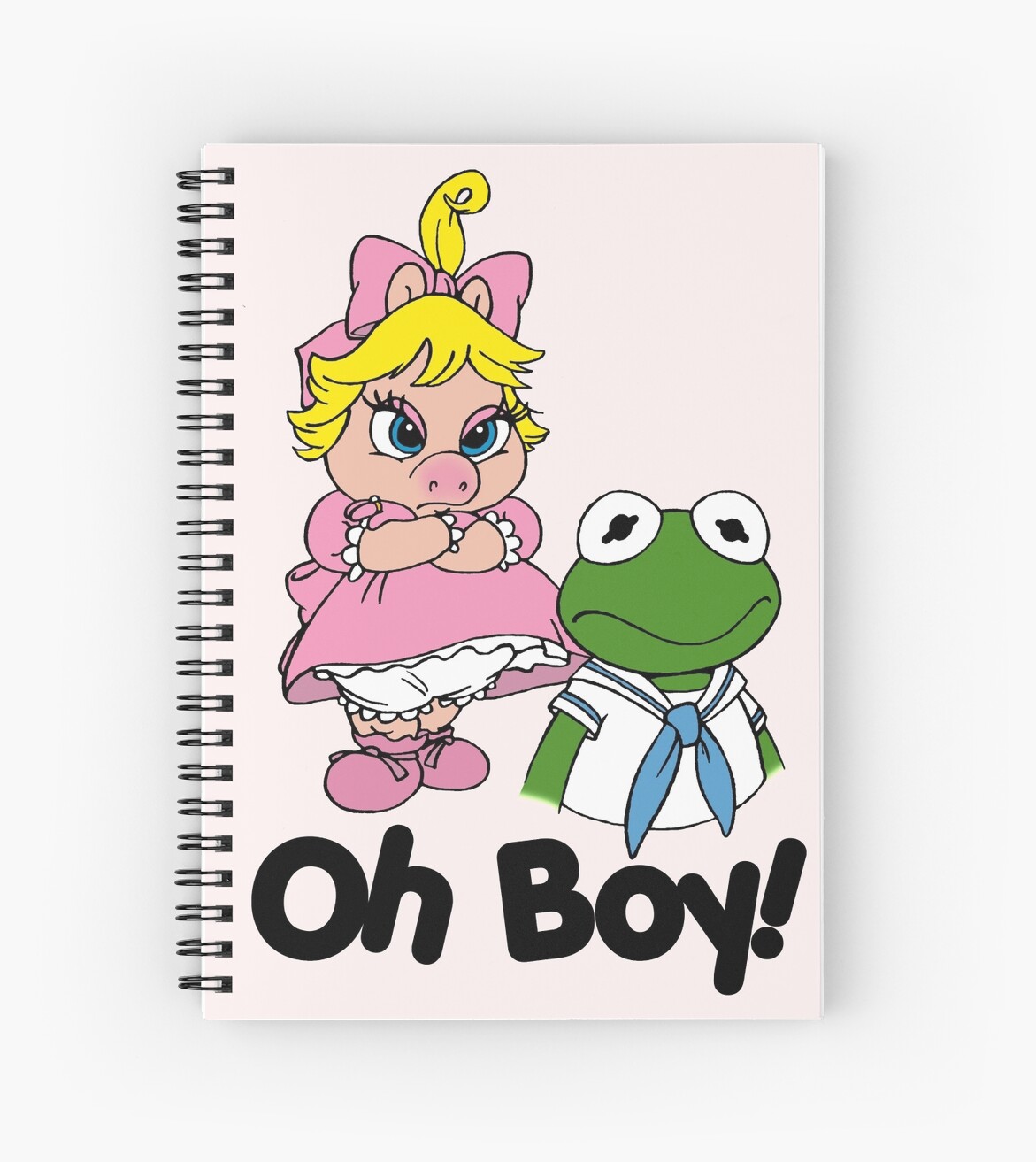 muppet babies kermit miss piggy oh boy spiral notebooks by
