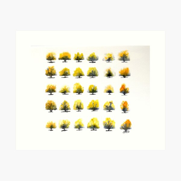Autumn Trees Art Print