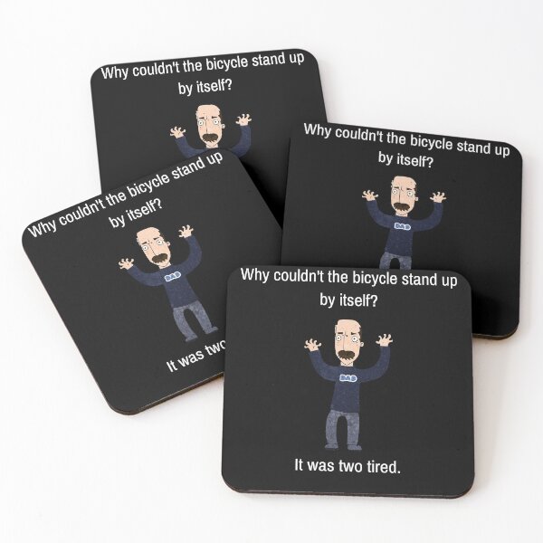 Item preview, Funny Dad Joke, Why Couldn't The Bicycle Stand Up By Itself? designed and sold by WhatTheWorld.