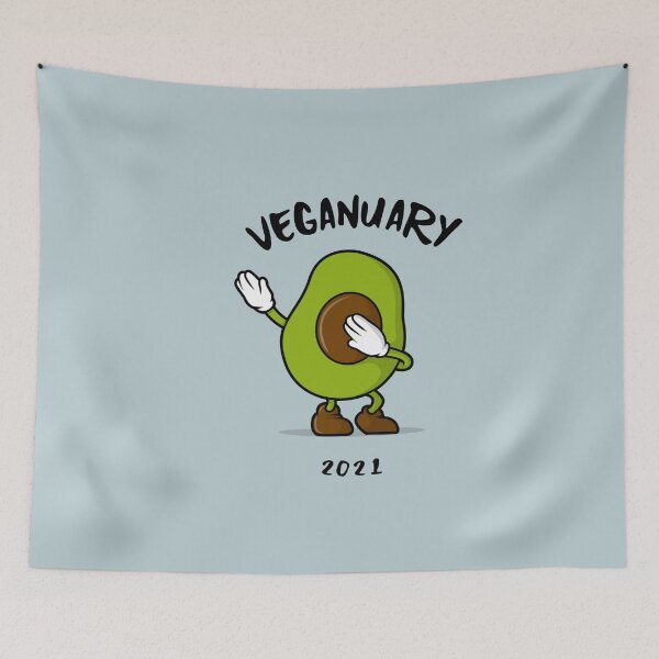 Item preview, Veganuary 2021 Vegan January designed and sold by teeters-ind.