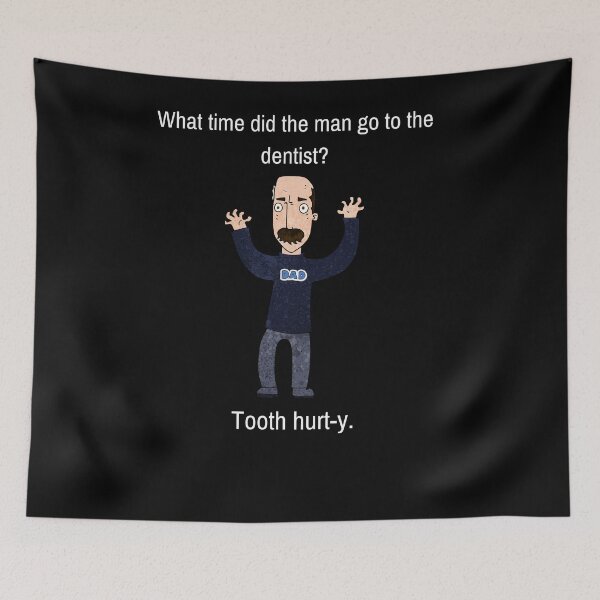 Item preview, Funny Dad Joke, Dad, What Time Did The Man Go To The Dentist? designed and sold by WhatTheWorld.