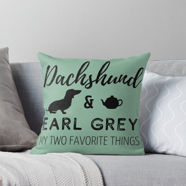 Item preview, Dachshund & Earl Gray Print designed and sold by TheDachshund.
