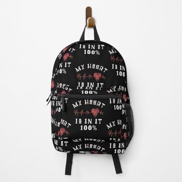 Item preview, My heart is in it 100%, cardiology campaign slogan, colorful heart ecg designed and sold by doctors-apparel.