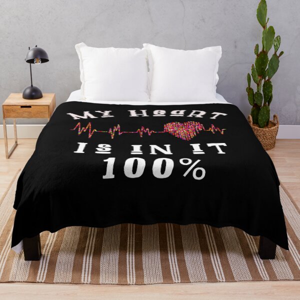 Item preview, My heart is in it 100%, cardiology campaign slogan, colorful heart ecg designed and sold by doctors-apparel.