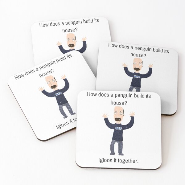 Item preview, Funny Dad Joke, How Does A Penguin Build It's House? designed and sold by WhatTheWorld.