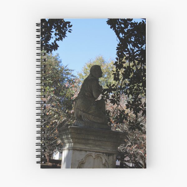 Item preview, Kneeling on Headstone in Grief at Maple Hill Cemetery  designed and sold by Silver Sky by Janet.