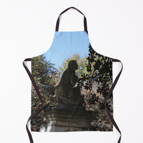 Item preview, Kneeling on Headstone in Grief at Maple Hill Cemetery  designed and sold by Silver Sky by Janet.