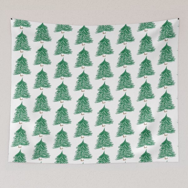Item preview, Minimal Christmas Tree Doodle designed and sold by breannehope.