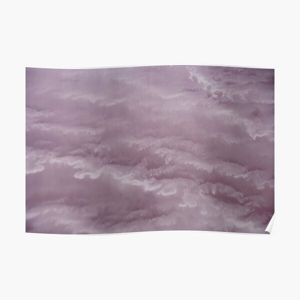 Waves of pink salt - Lake Eyre - South Australia Poster
