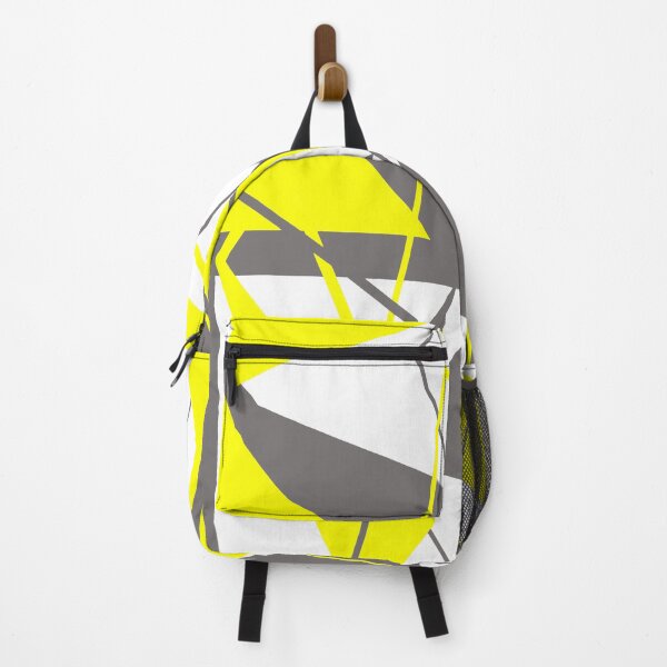 Item preview, Triangular Shapes In Grey and Yellow On White Abstract Pattern designed and sold by taiche.