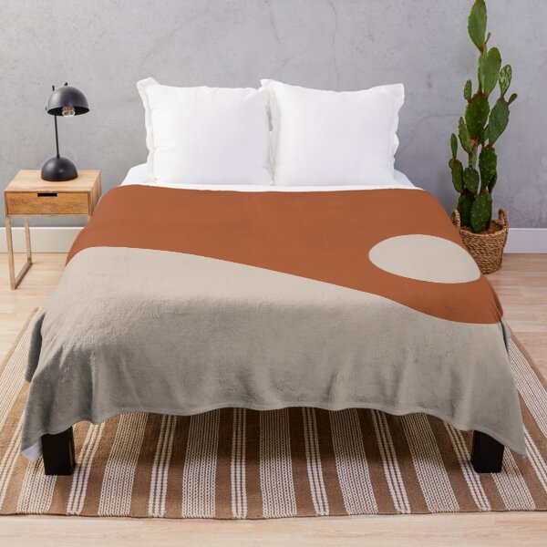 Item preview, Nami Minimalist Wave Abstract in Rust Clay and Putty designed and sold by kierkegaard.