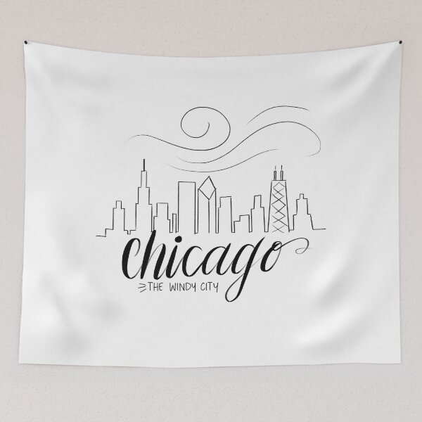 Item preview, Chicago Windy City Skyline designed and sold by Nia Imran.