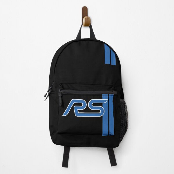 Ford Focus Rs Nitrous Blue Racing Stripes  Backpack