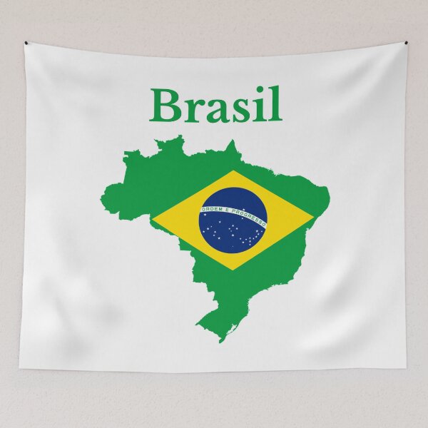 Item preview, Brazil Map Flag, Brazilian designed and sold by marosharaf.