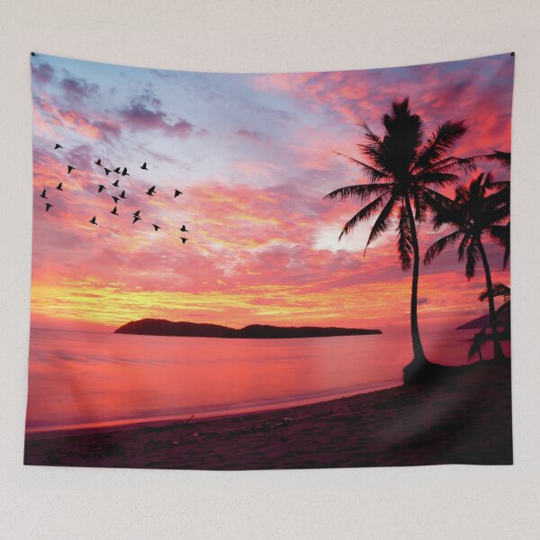 Item preview, Palm trees in sunset with birds designed and sold by BhARTi Taylor.