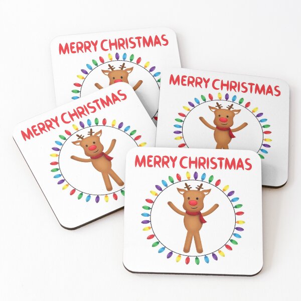Item preview, Cute Cartoon Reindeer Merry Christmas Holiday Xmas designed and sold by MisPuHoney.
