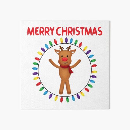 Item preview, Cute Cartoon Reindeer Merry Christmas Holiday Xmas designed and sold by MisPuHoney.