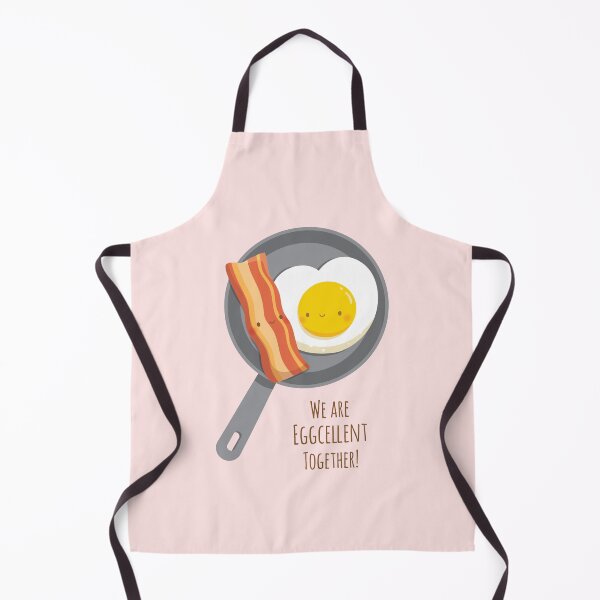 Item preview, Cute Bacon and Egg Eggcellent Together Pun designed and sold by rustydoodle.