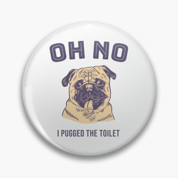 Item preview, Pugged the toilet designed and sold by Hooked-Atire.