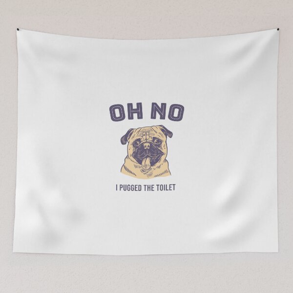 Item preview, Pugged the toilet designed and sold by Hooked-Atire.
