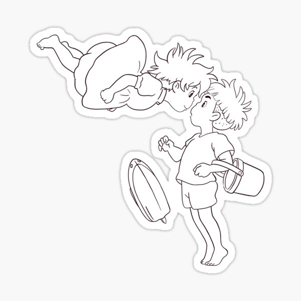 Ponyo Stickers | Redbubble