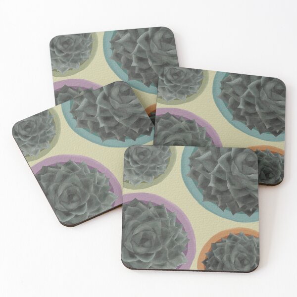 Item preview, Many succulents in coloured pots designed and sold by ArtCDesigns.